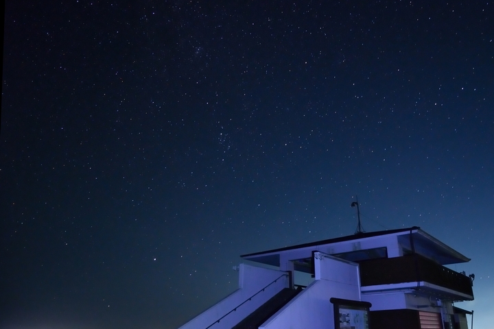 赤ハゲ山からの星空