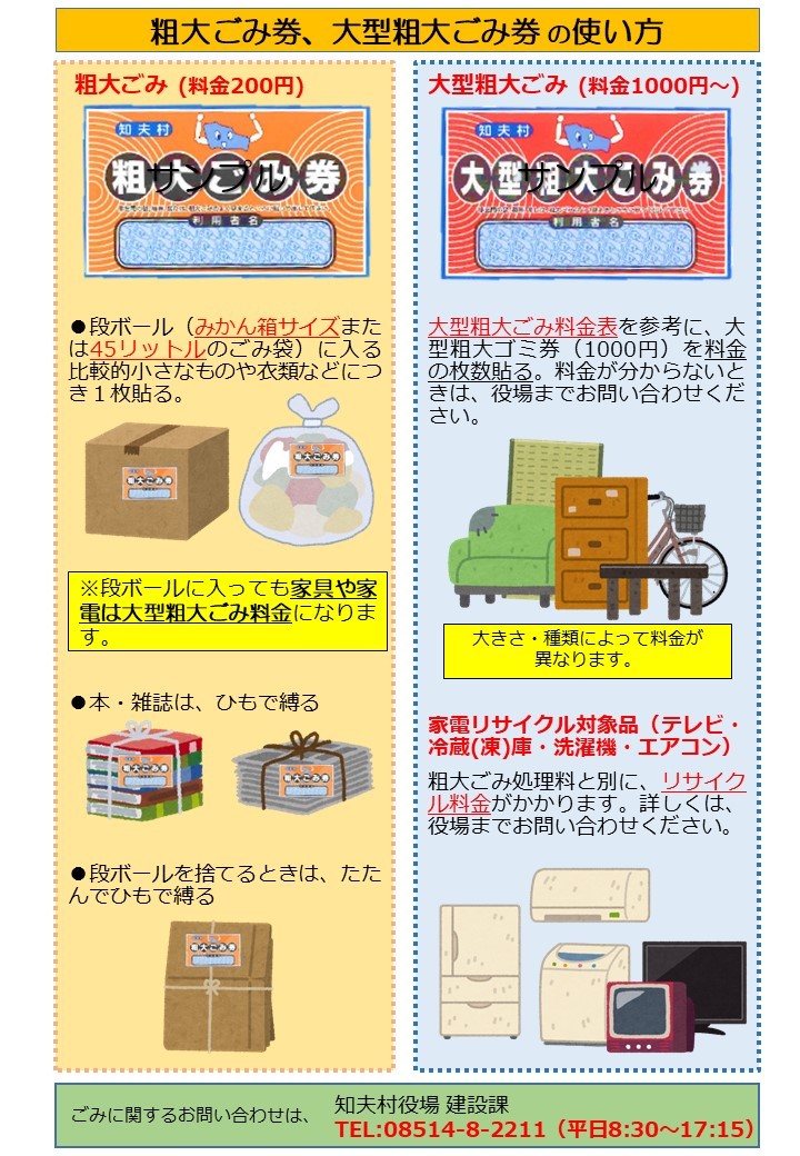 粗大ごみについて
