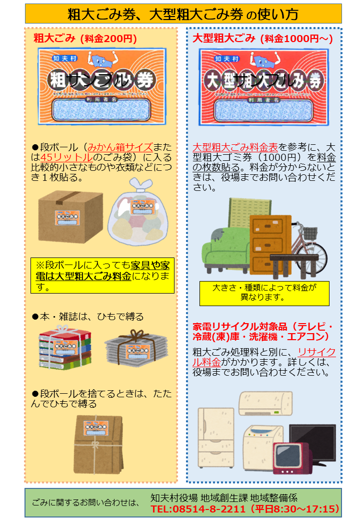 粗大ごみについて